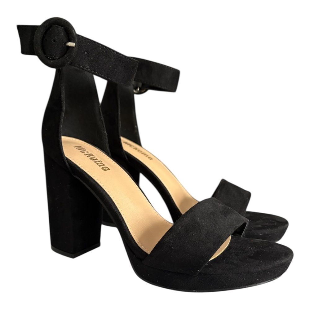 Black Block High Heel Sandal